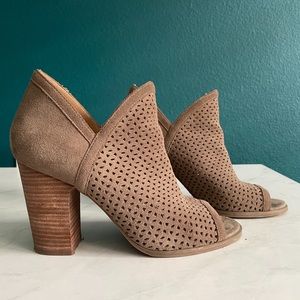 Lucky Brand Open Toed Booties